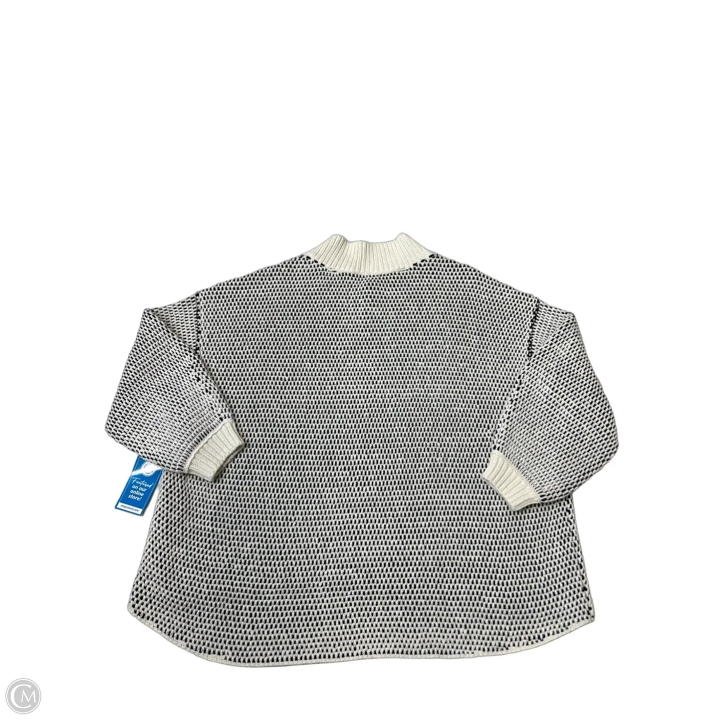 Sweater By Free People In Black & Cream, Size: S