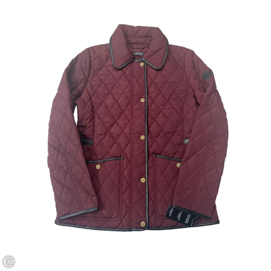 Coat Puffer & Quilted By Lauren By Ralph Lauren In Red, Size: Xs