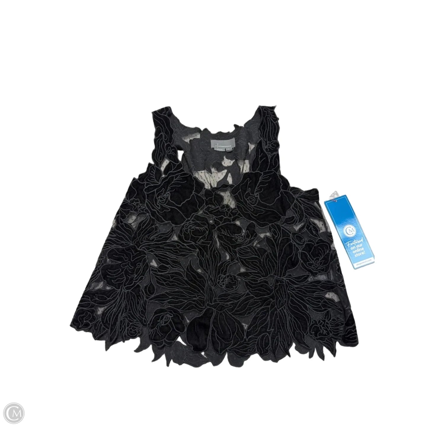 Top Sleeveless By Anthropologie In Black, Size: M