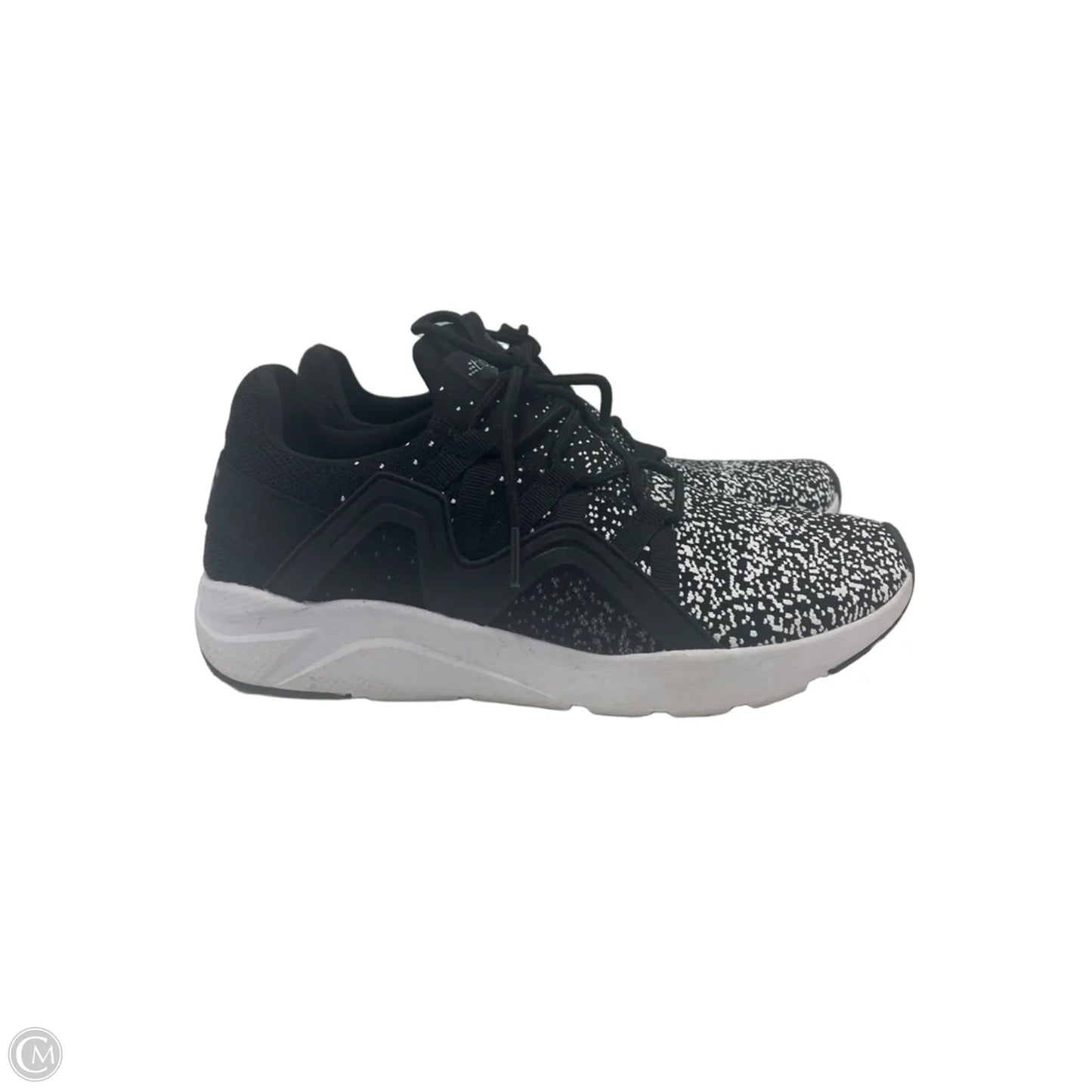 Shoes Athletic By Brooks In Black & White, Size: 9.5