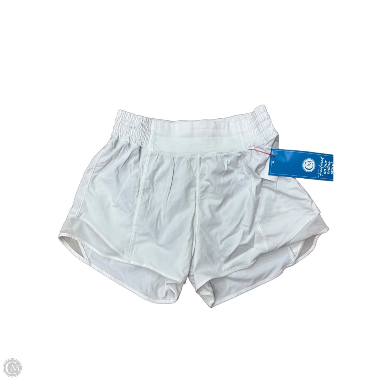 Athletic Shorts By Lululemon In White, Size: S