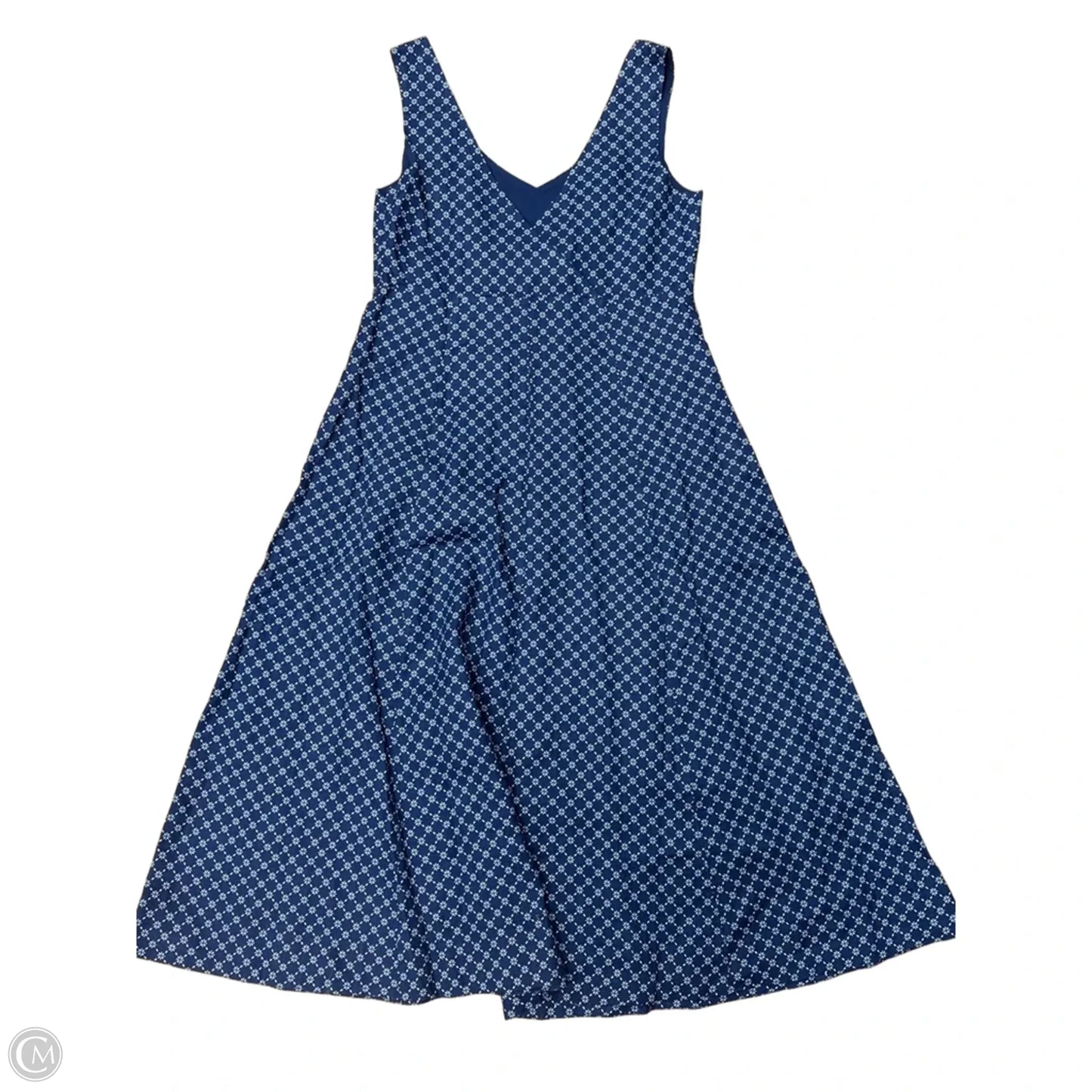Dress Casual Maxi By Draper James In Blue & White, Size: L