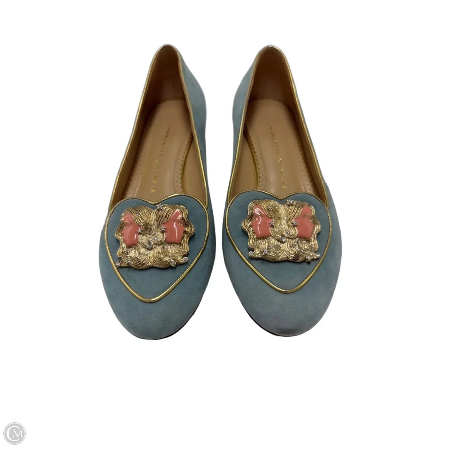 Shoes Designer By Charlotte Olympia In Blue, Size: 7.5