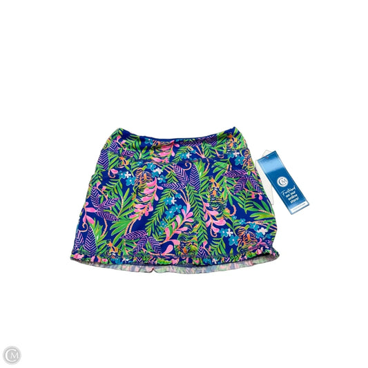 Skort Designer By Lilly Pulitzer In Blue & Green, Size: Xs