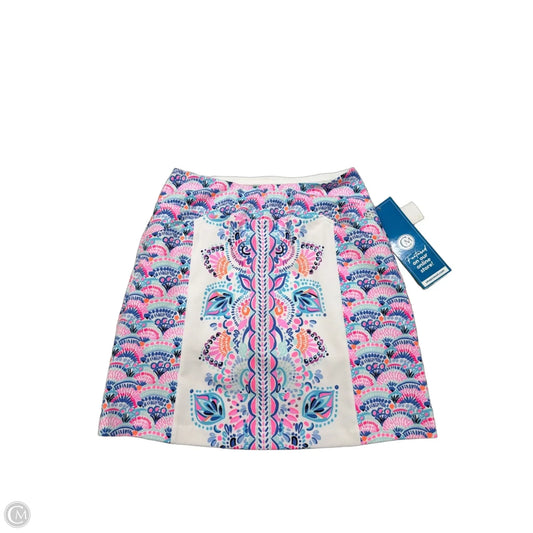 Skort Designer By Lilly Pulitzer In Pink & White, Size: Xxs