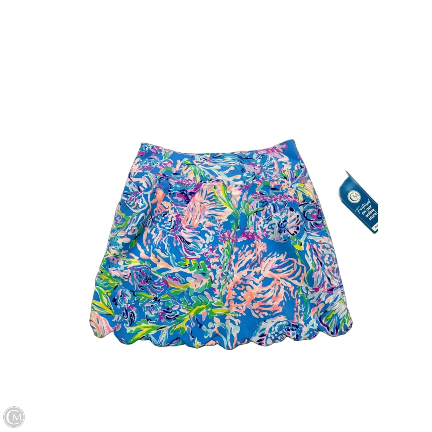 Skort Designer By Lilly Pulitzer In Blue, Size: Xxs