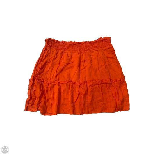 Skirt Mini & Short By Anthropologie In Orange, Size: M