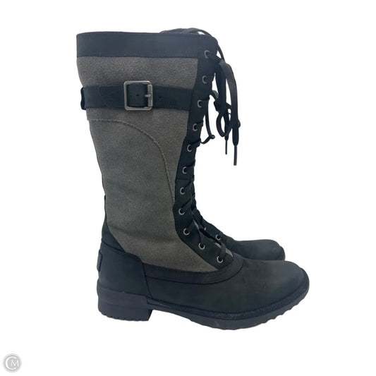 Boots Designer By UGG In Black & Grey, Size: 6