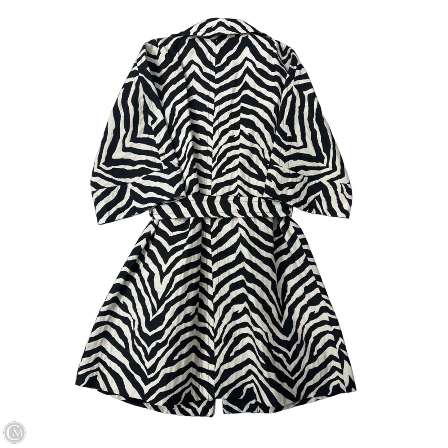New! Coat Trench Coat By Trina Turk In Zebra Print, Size: M