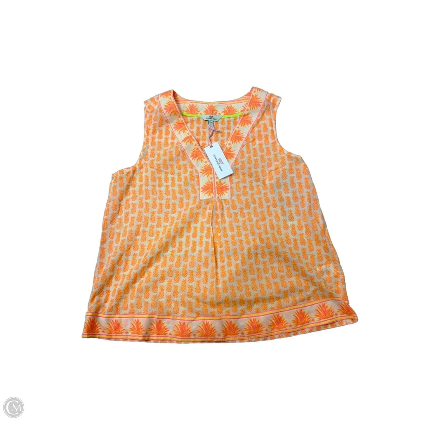 New! Top Sleeveless By Vineyard Vines In Orange, Size: S