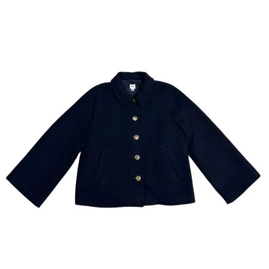 New! Coat Peacoat By J. Crew In Navy, Size: M