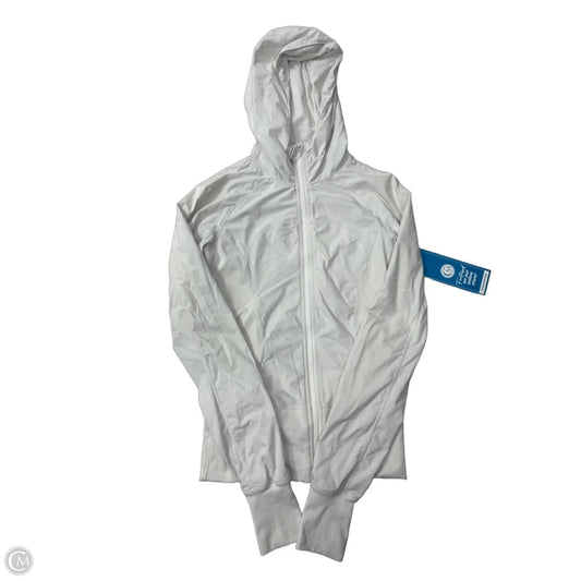 Athletic Jacket By Lululemon In White, Size: S
