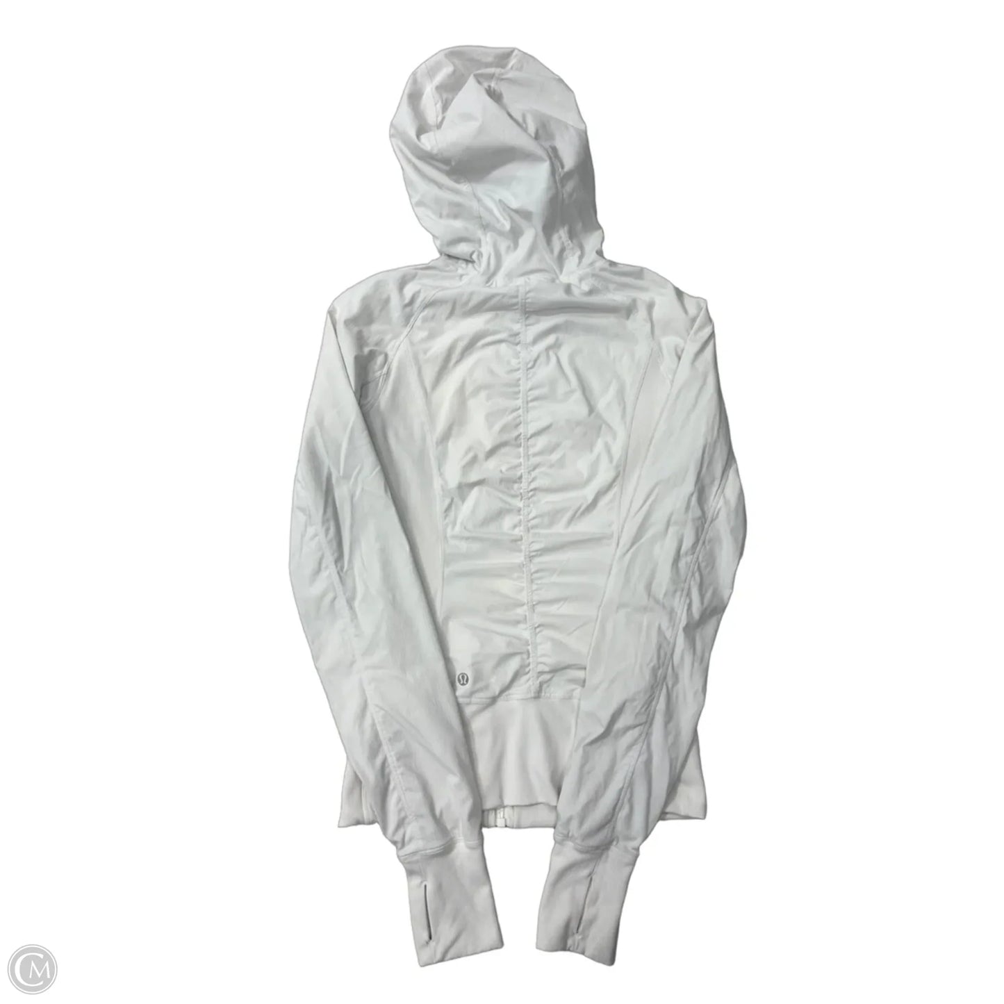 Athletic Jacket By Lululemon In White, Size: S