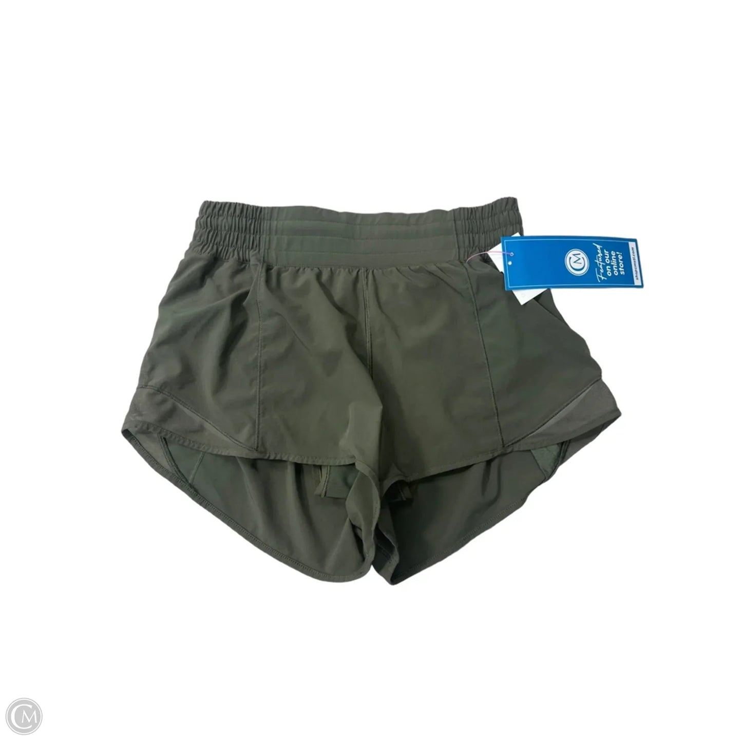 Athletic Shorts By Lululemon In Green, Size: S