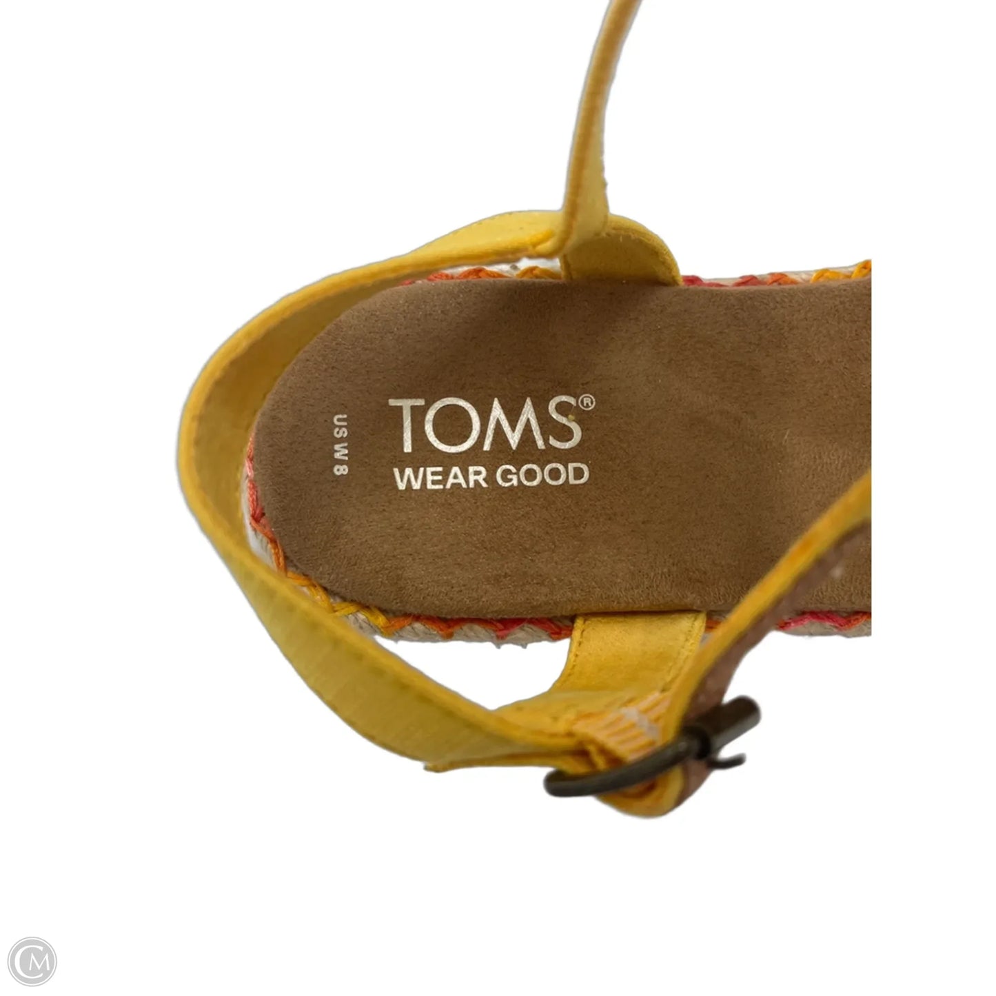 Sandals Heels Platform By Toms In Yellow, Size: 8
