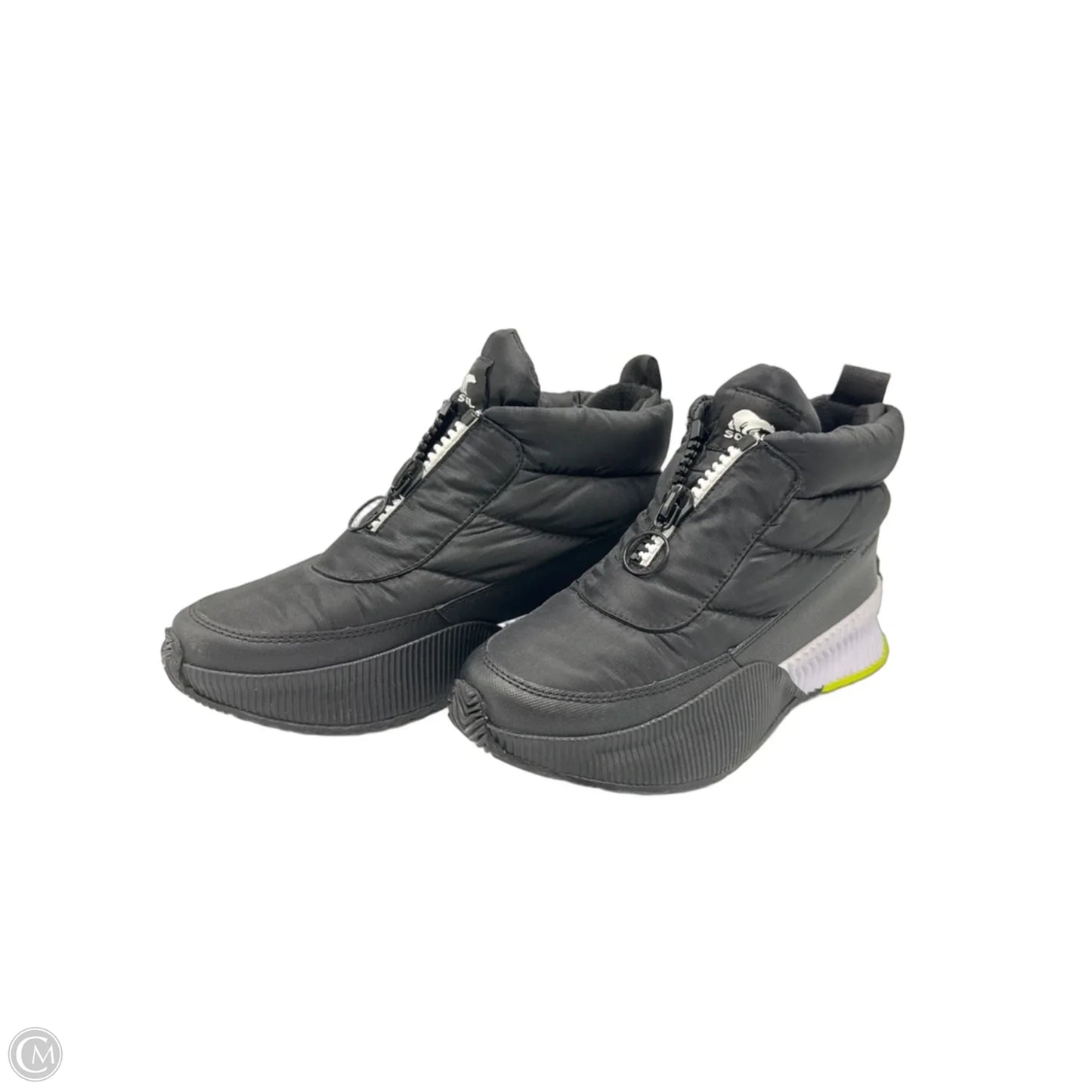 Like New! Shoes Designer By Sorel In Black & White, Size: 8.5