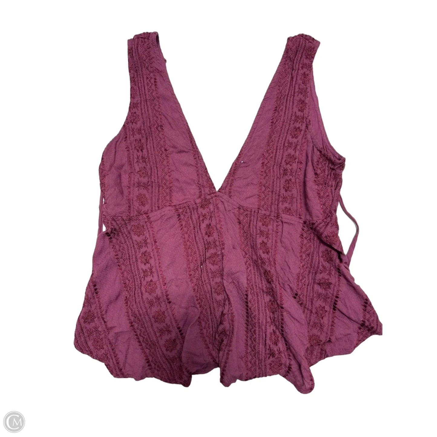 Top Sleeveless By Free People In Purple & Red, Size: M