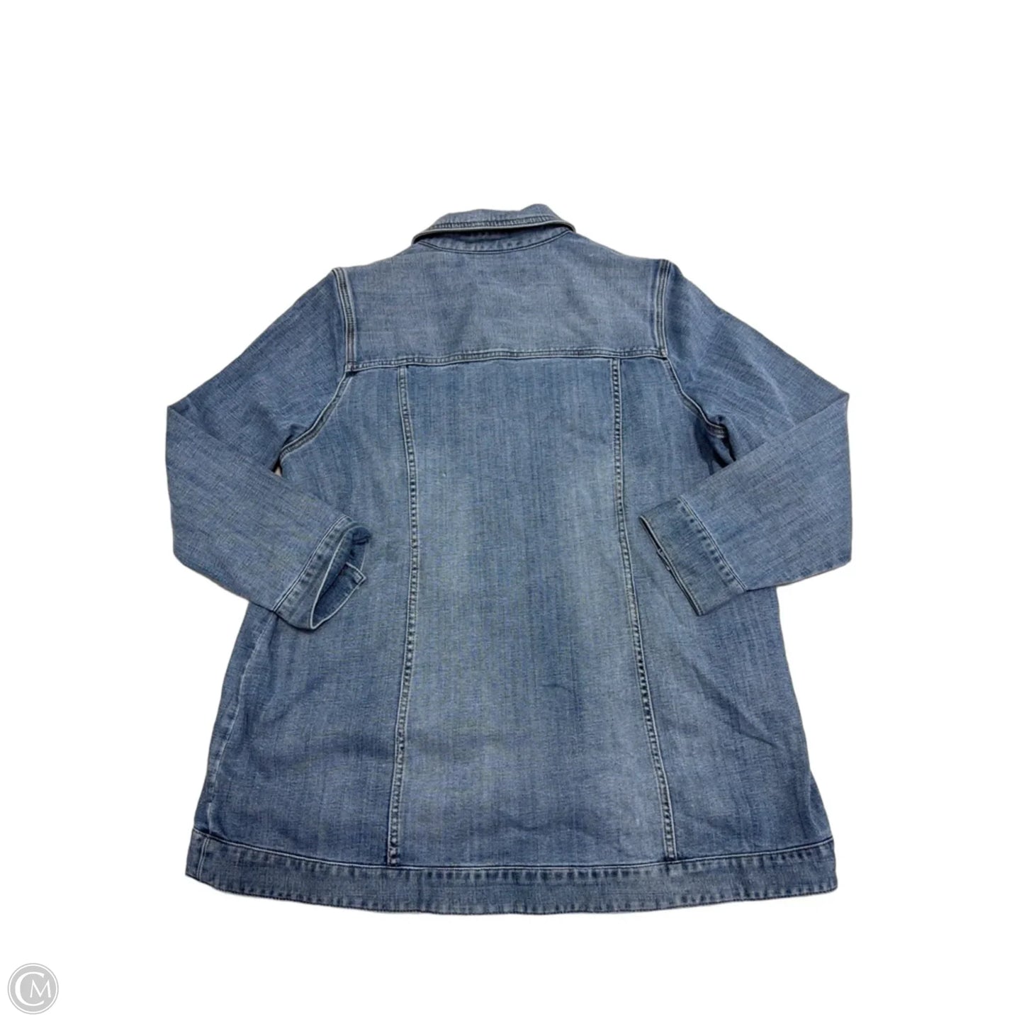 New! Jacket Denim By Liverpool In Blue Denim, Size: 2x
