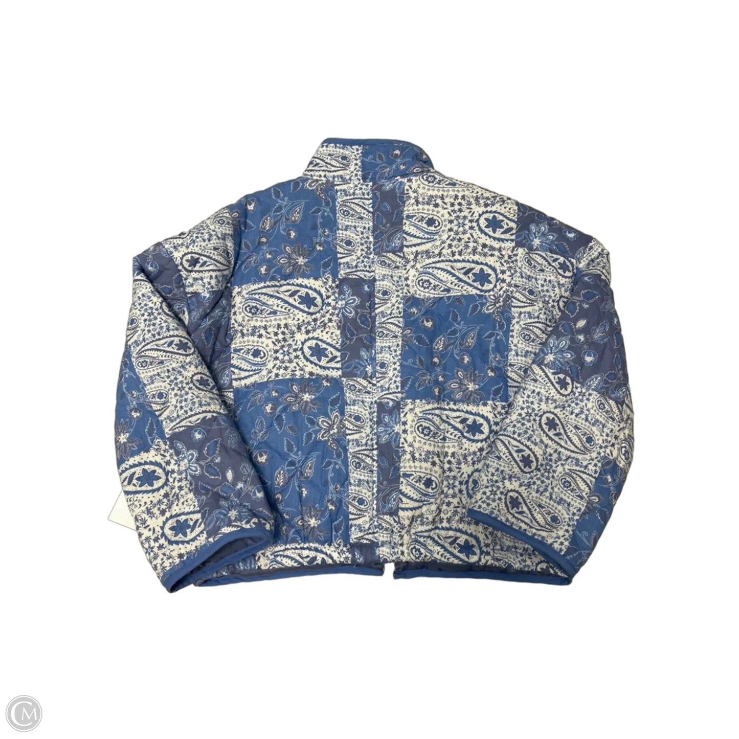 Jacket Puffer & Quilted By Avec Les Filles In Blue, Size: L