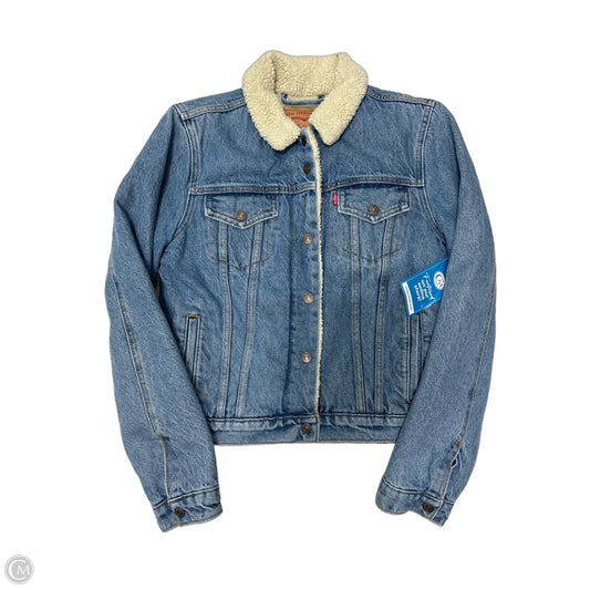 Jacket Denim By Levis In Blue Denim, Size: S