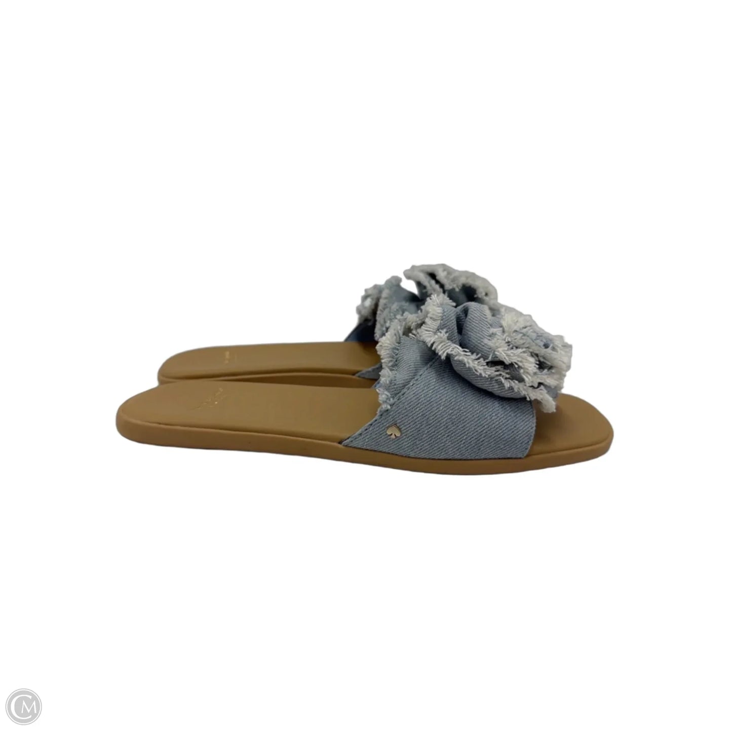 Sandals Designer By Kate Spade In Blue Denim, Size: 6