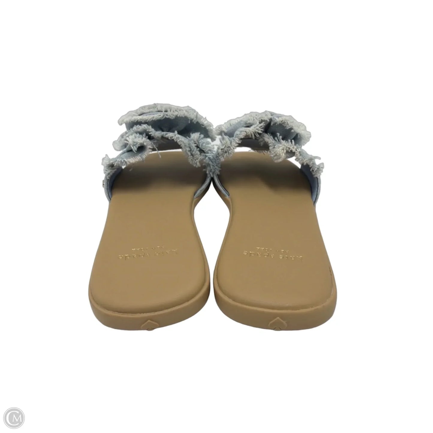 Sandals Designer By Kate Spade In Blue Denim, Size: 6