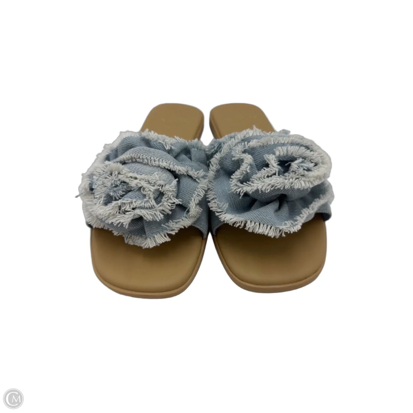 Sandals Designer By Kate Spade In Blue Denim, Size: 6