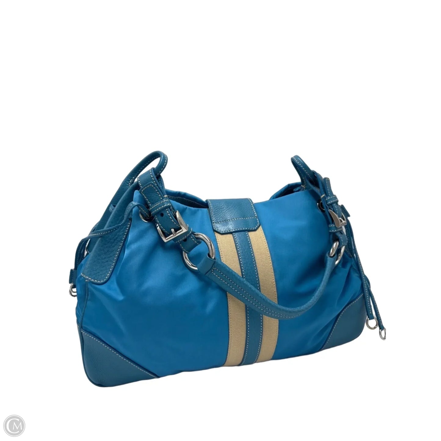 Like New! Prada Tessuto Stripy Luxury Hobo Handbag