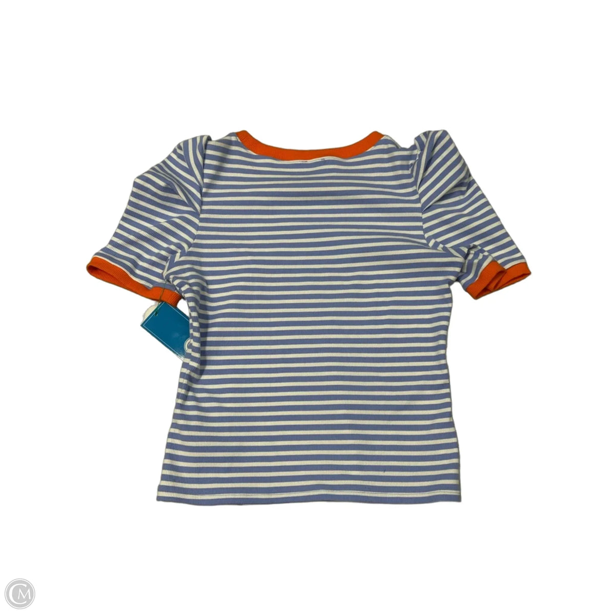 Top Short Sleeve By Maeve In Striped Pattern, Size: M