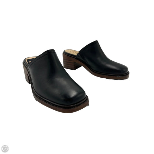 New! Frye Kate Designer Mules in Black, Size 8.5