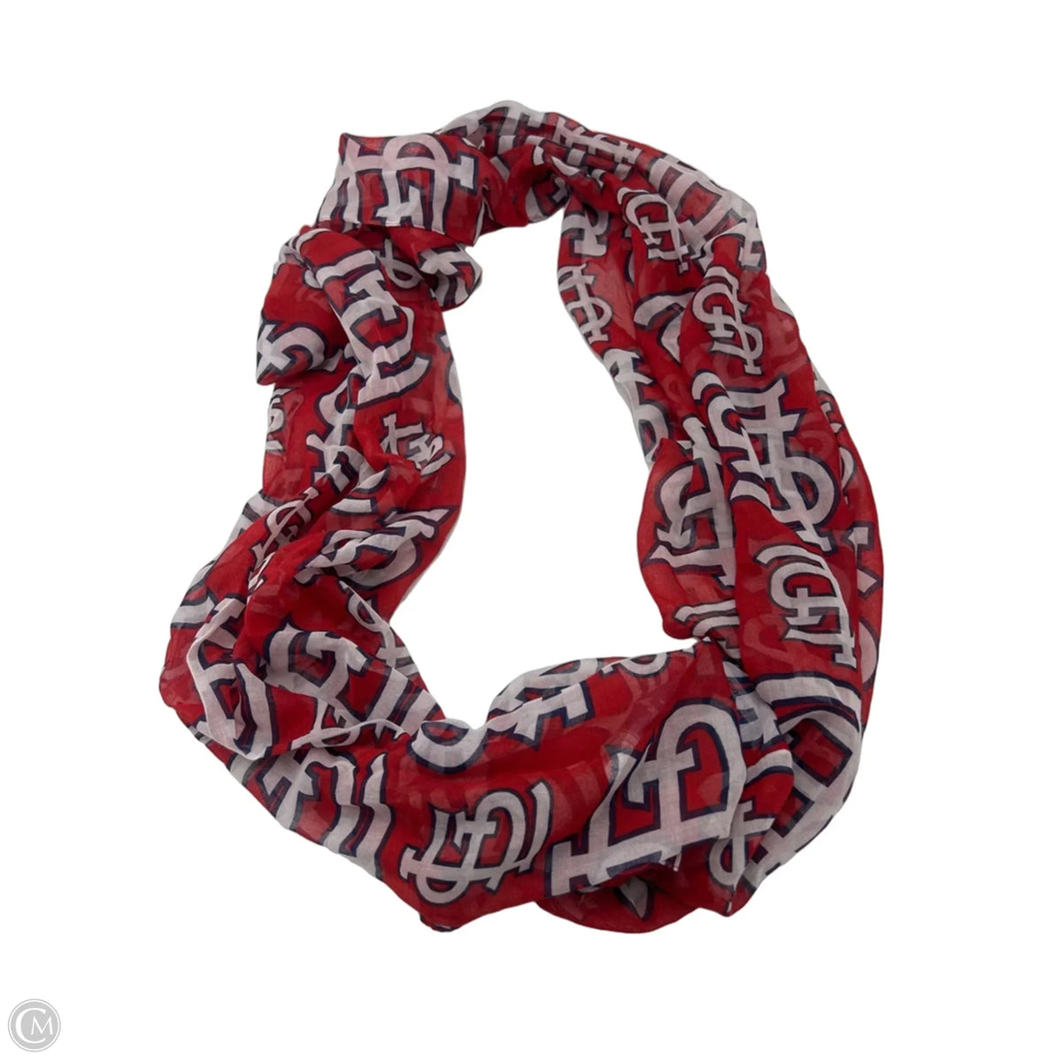 STL Cardinal Logo Long Scarf in Red