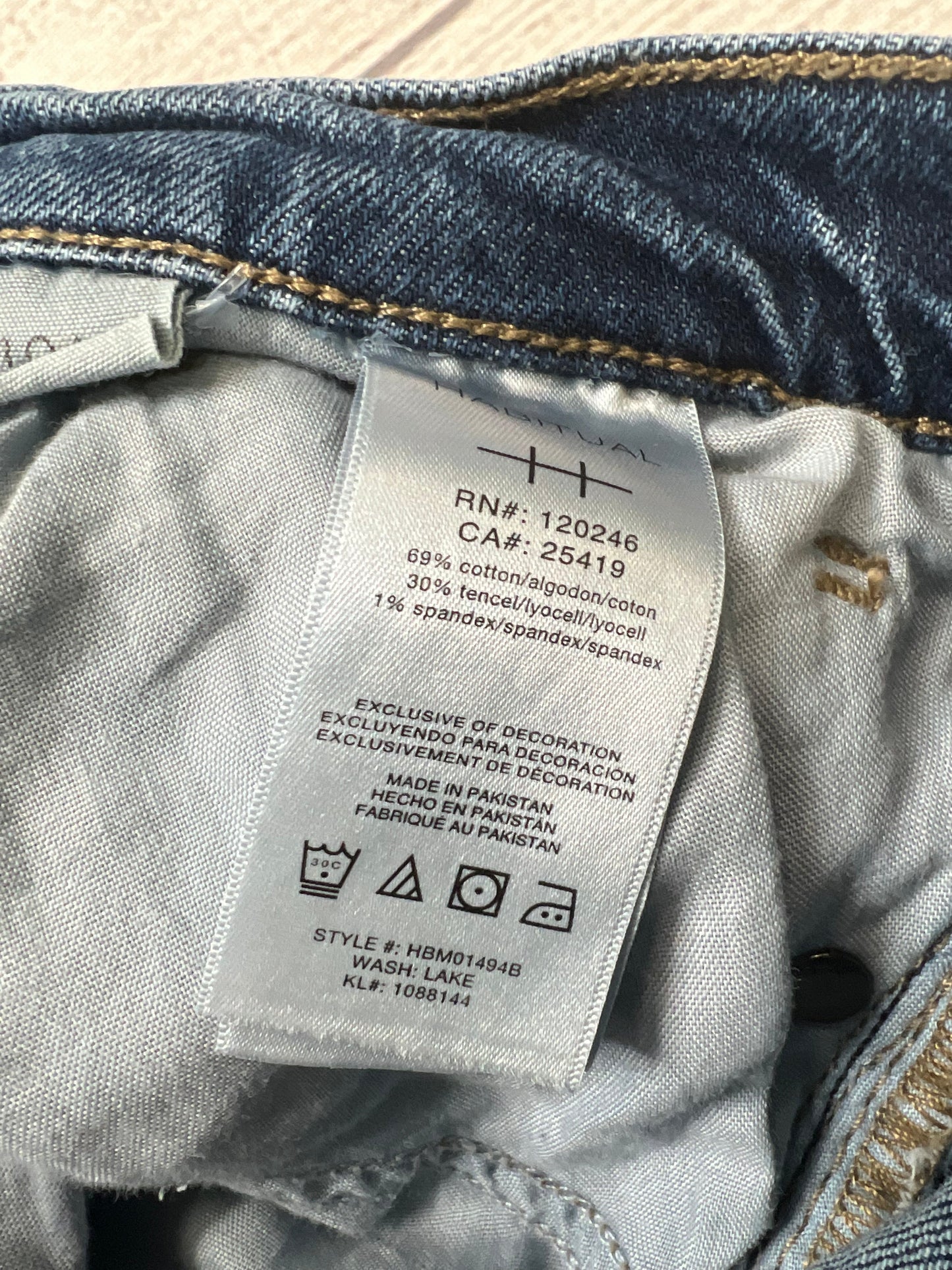 Denim Jeans Designer Habitual, Size 10
