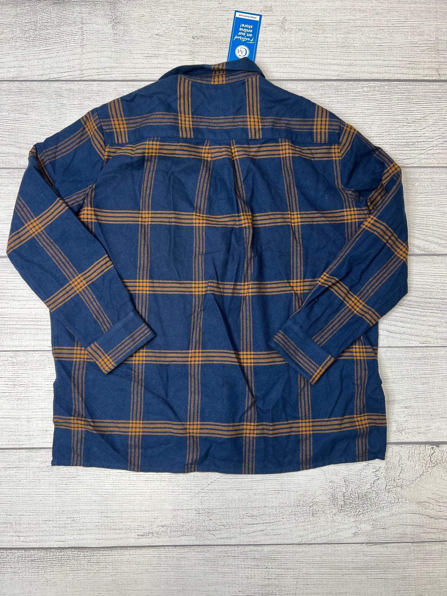 Blue Blouse Long Sleeve Madewell, Size M