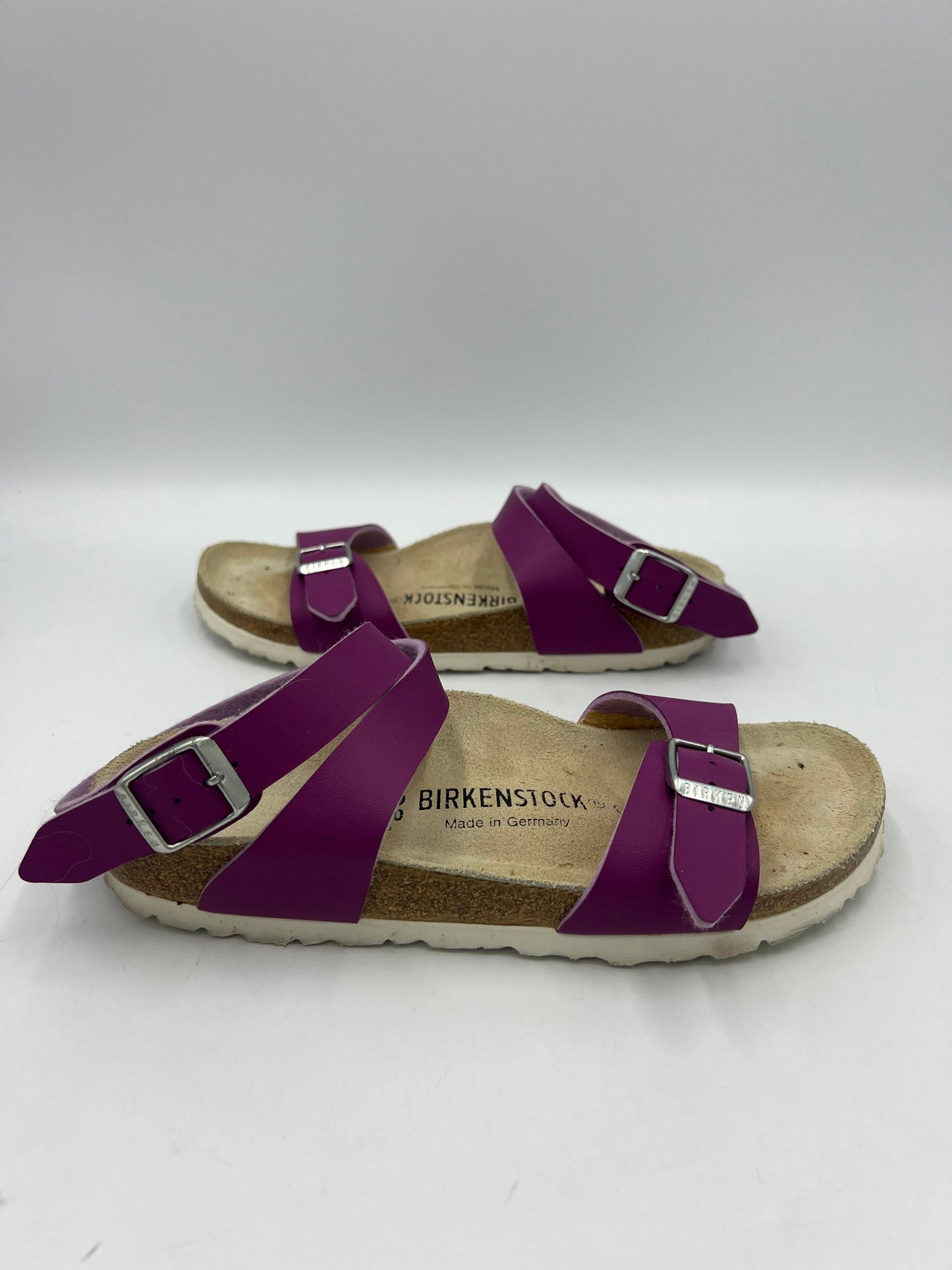 Purple Shoes Designer Birkenstock, Size 6