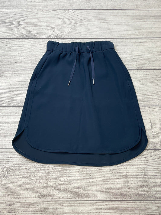 Navy Athletic Skirt Skort Lululemon, Size Xs
