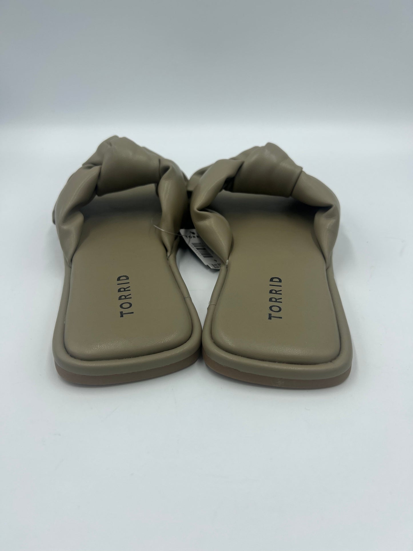 Like New! Taupe Sandals Flats Torrid, Size 9