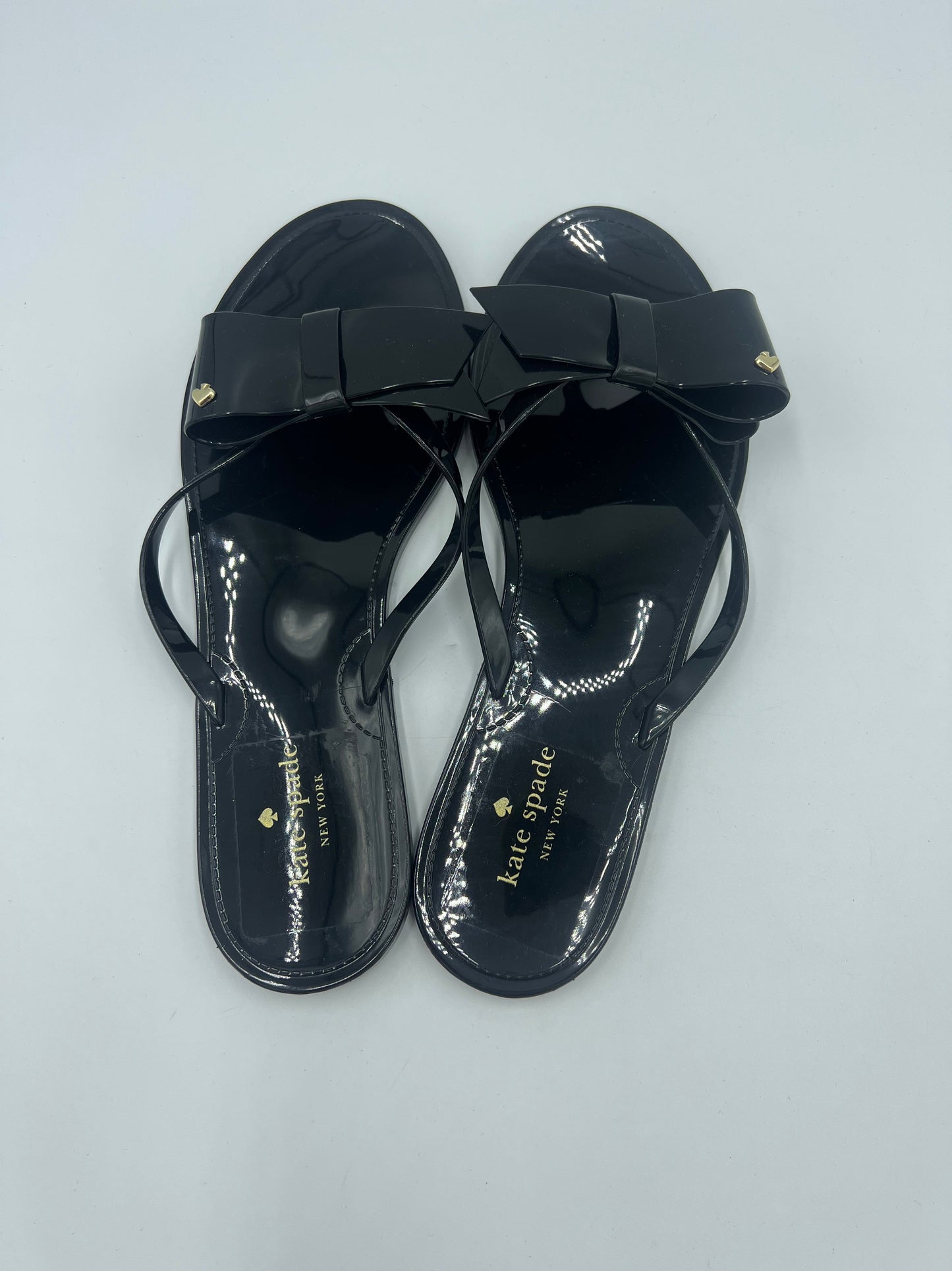 Like New! Black Sandals Designer Kate Spade, Size 8