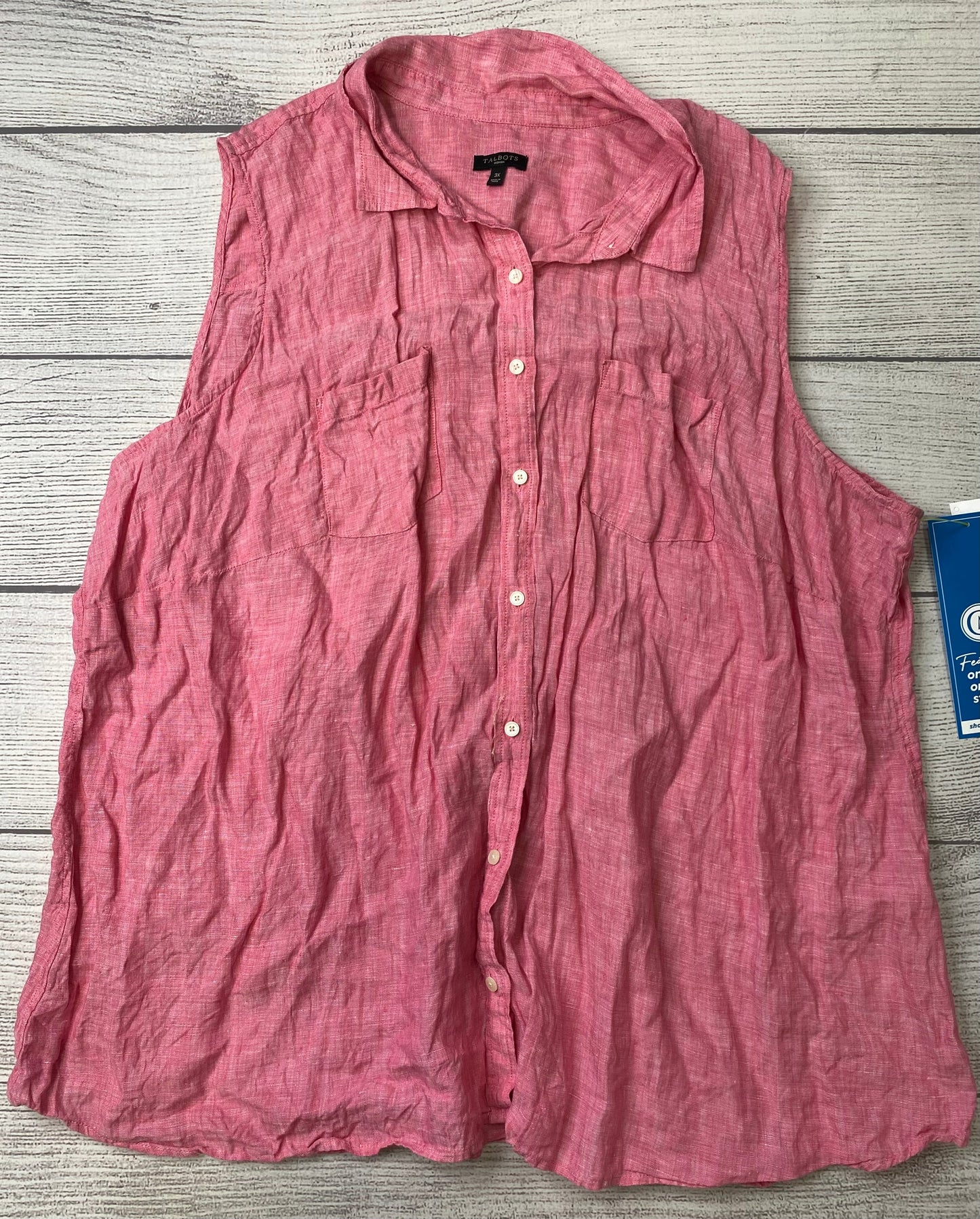 Pink Top Sleeveless Talbots, Size 3x