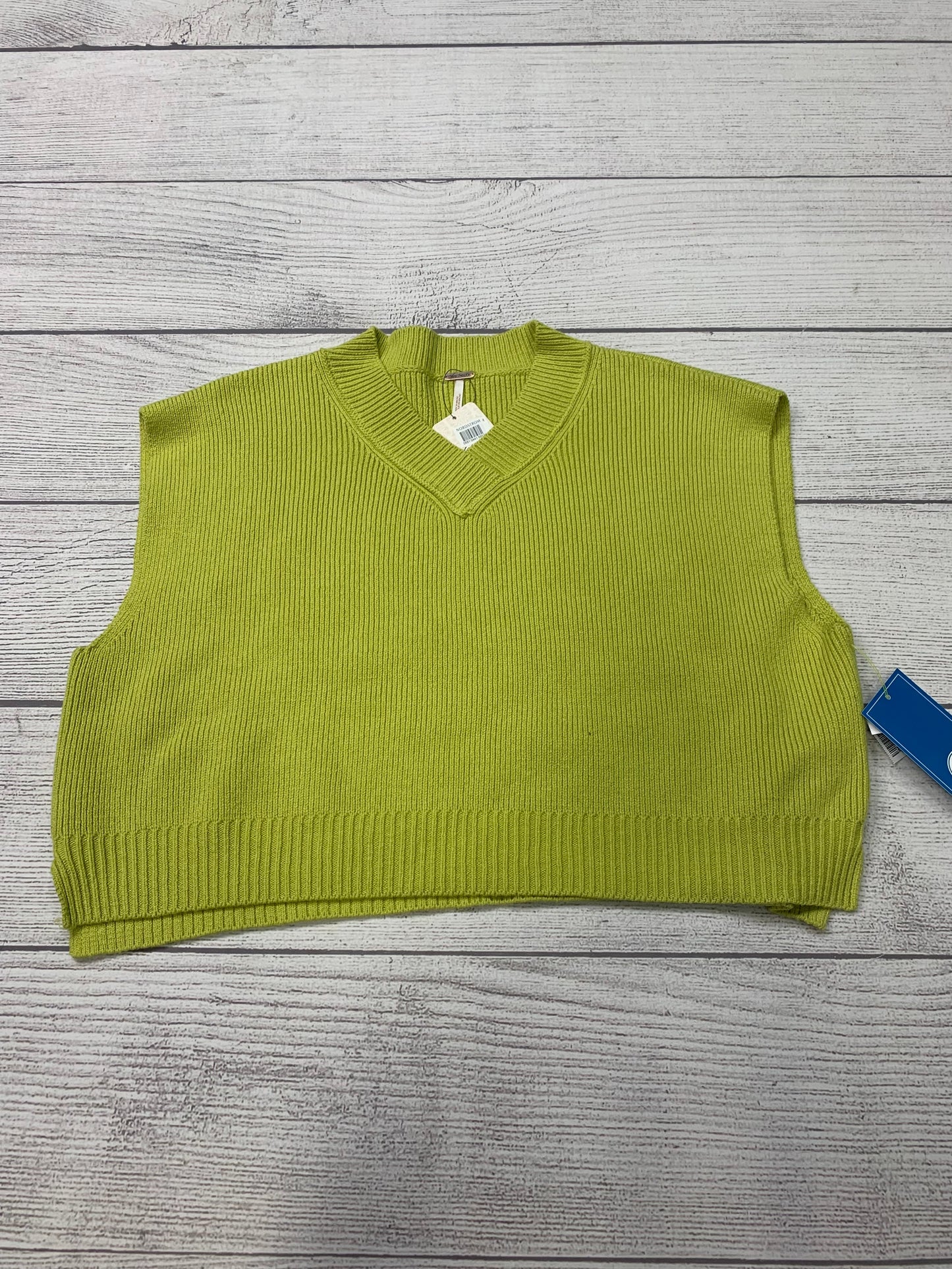 Green Sweater Short Sleeve Free People, Size S