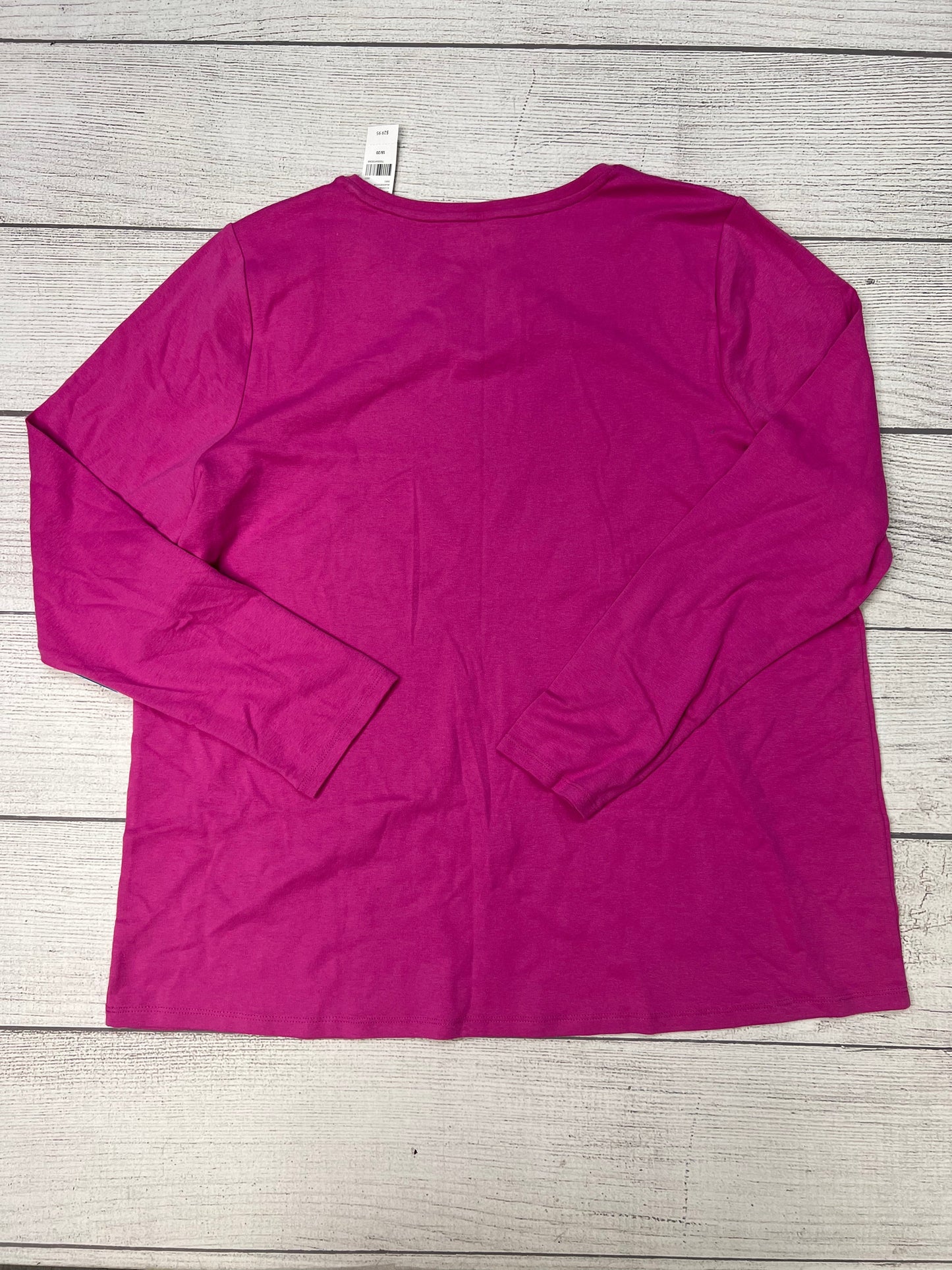 Pink Top Long Sleeve Basic Lane Bryant, Size Xxl