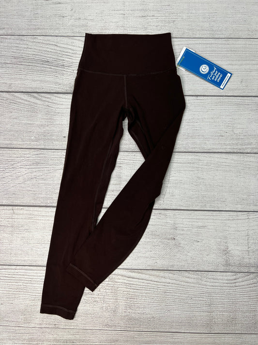 Athletic Leggings By Lululemon In Brown, Size: Xs