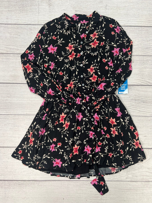 Dress Casual Midi By Free People In Black Floral, Size: Xs