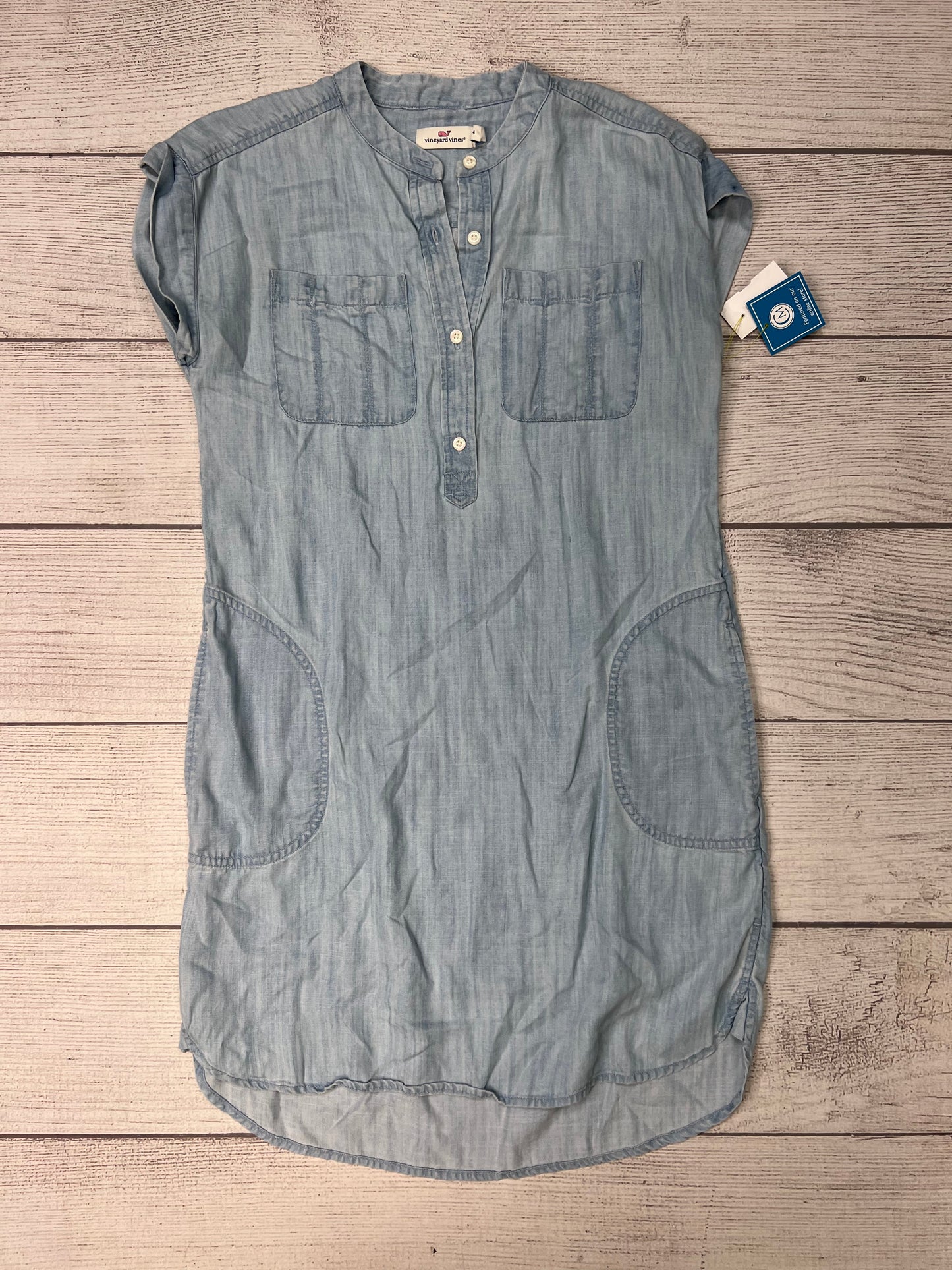 Dress Casual Short By Vineyard Vines In Blue, Size: S