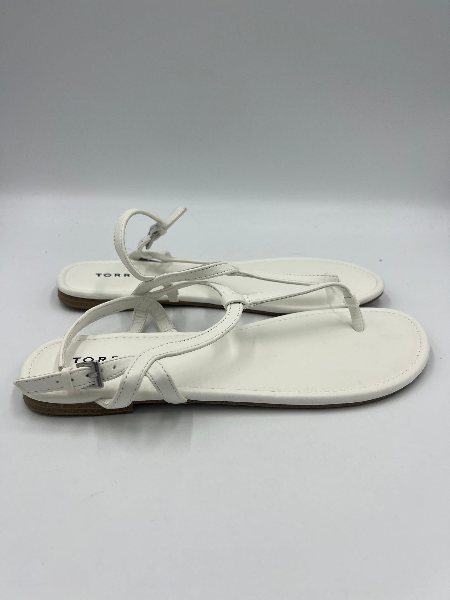 New! Sandals Flats By Torrid In White, Size: 11