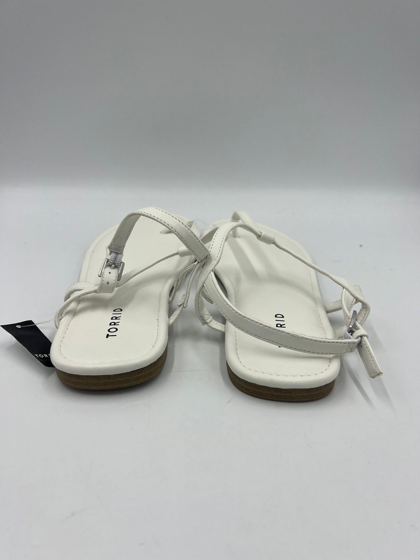 New! Sandals Flats By Torrid In White, Size: 11