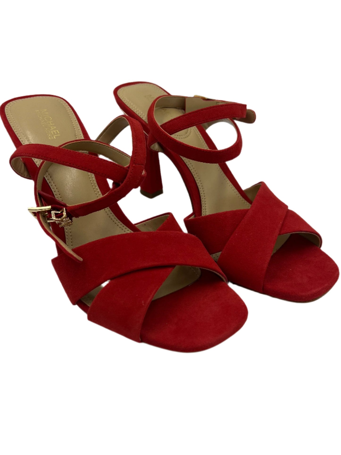 Like New! Shoes Designer By Michael Kors In Red, Size: 10