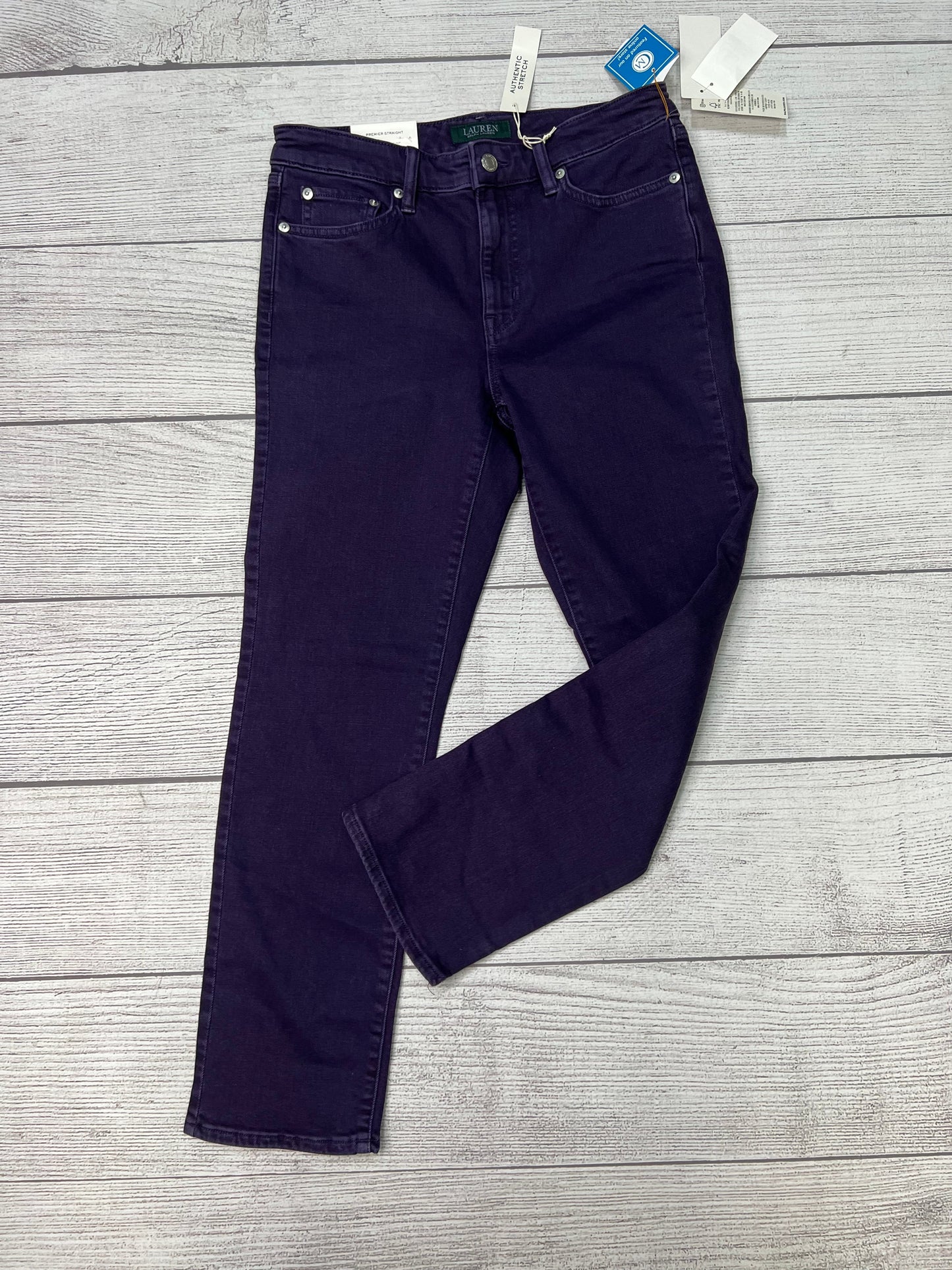 New! Jeans Straight By Lauren By Ralph Lauren In Purple, Size: 6