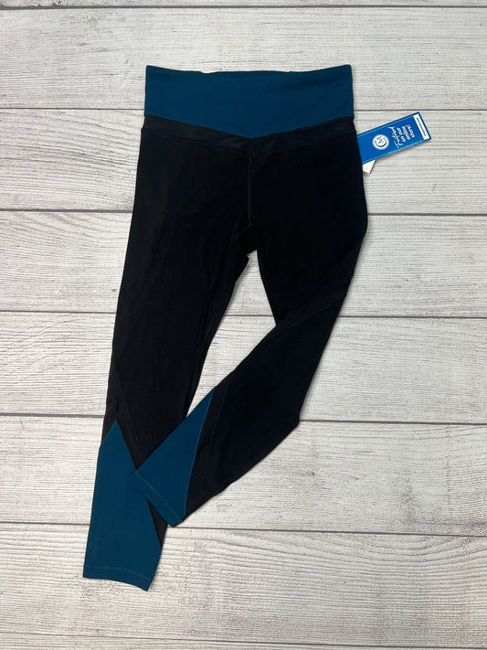 Athletic Leggings By Athleta In Black Blue, Size: S