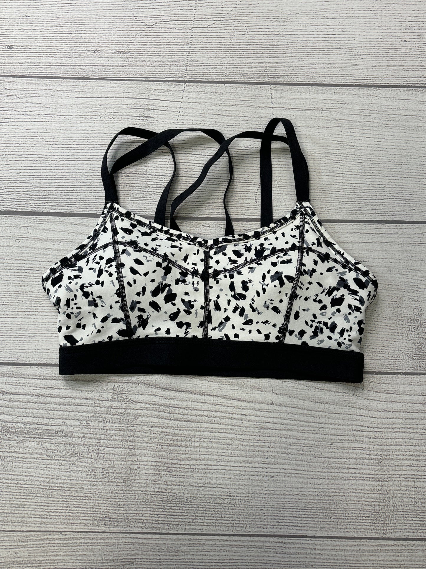 Athletic Bra By Athleta In Black White, Size: S