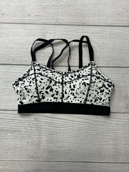 Athletic Bra By Athleta In Black White, Size: S